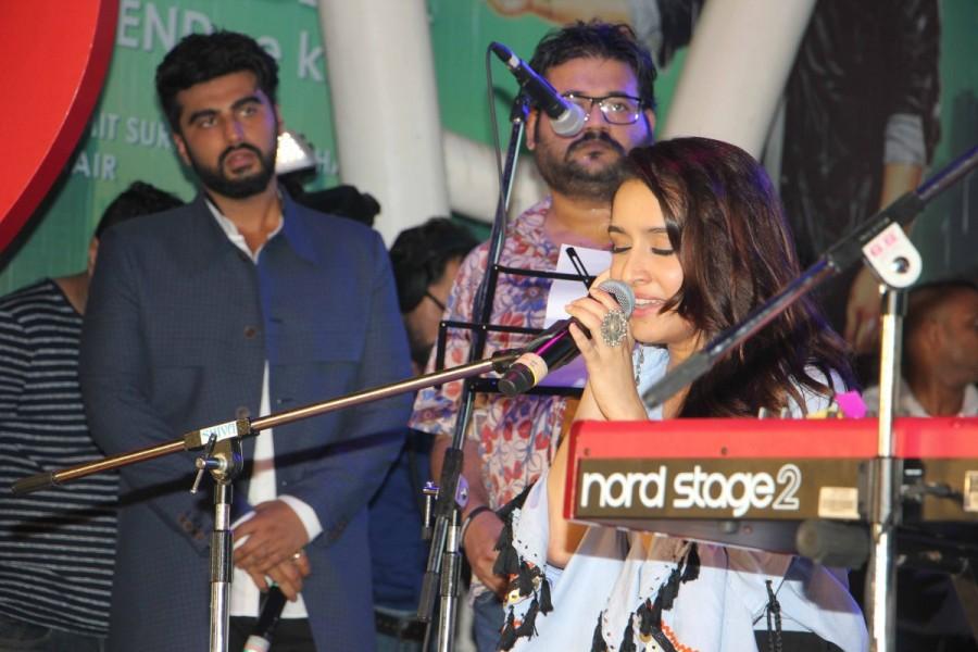 Bollywood actors Shraddha Kapoor and Arjun Kapoor spotted during the music concert of film Half Girlfriend in Mumbai on May 4, 2017. Shraddha Kapoor and Arjun Kapoor,Shraddha Kapoor,Arjun Kapoor,Half Girlfriend music concert,Half Girlfriend,Half Girlfriend music concert pics,Half Girlfriend music concert images,Half Girlfriend music concert stills,Half Girlfriend music concert pictures