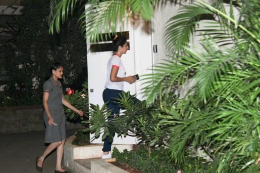 Bollywood actress Katrina Kaif spotted at Dr. Jamuna Pai skin clinic in Bandra.