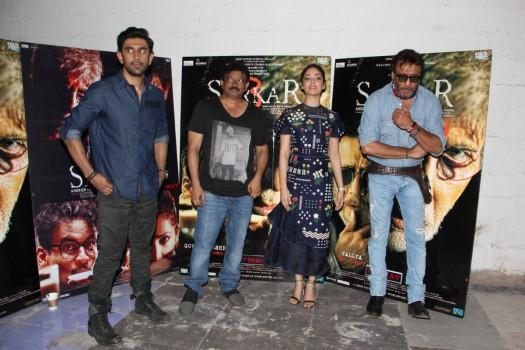 Celebs like Jackie Shroff, Yami Gautam, Ram Gopal Varma promote Sarkar 3 movie.