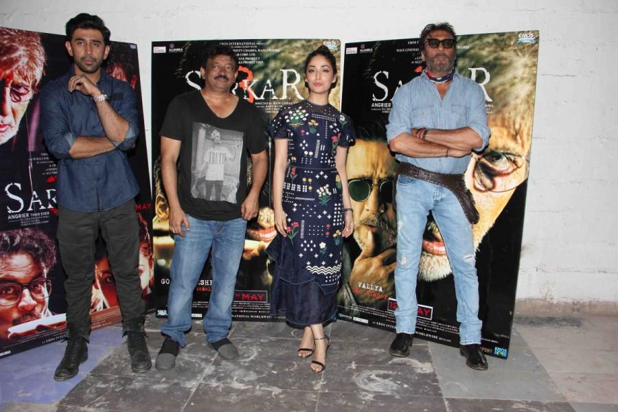 Celebs like Jackie Shroff, Yami Gautam, Ram Gopal Varma promote Sarkar 3 movie. Jackie Shroff,Yami Gautam,Ram Gopal Varma,Sarkar 3,Sarkar 3 promotion,Sarkar 3 movie promotion,Sarkar 3 promotion pics,Sarkar 3 promotion images,Sarkar 3 promotion stills,Sarkar 3 promotion pictures,Sarkar 3 promotion phoots
