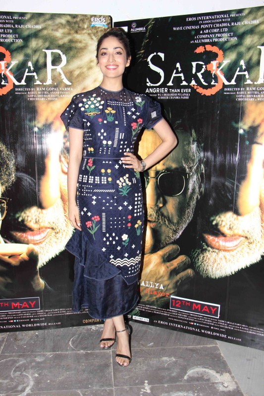 Actress Yami Gautam promotes Sarkar 3 movie. Jackie Shroff,Yami Gautam,Ram Gopal Varma,Sarkar 3,Sarkar 3 promotion,Sarkar 3 movie promotion,Sarkar 3 promotion pics,Sarkar 3 promotion images,Sarkar 3 promotion stills,Sarkar 3 promotion pictures,Sarkar 3 promotion phoots