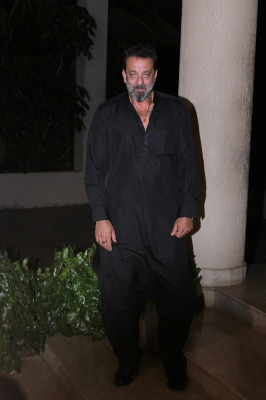 Actor Sanjay Dutt during the celebration of the film Bhoomi completion in Mumbai on May 5, 2017. Sanjay Dutt,Aditi Rao Hydari,Manyata Dutt,Producer Sandeep Singh and actor Shekhar Suman,Bhoomi,sanjay dutt bhoomi shooting