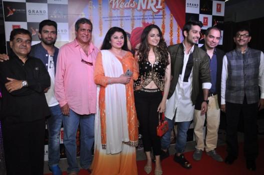 Sweetiee Weds NRI trailer launch held in Mumbai on May 5, 2017. Celebs like Himansh Kolhi, Zoya Afroz, singer Palash Muchhal, Palak Muchhal and others graced the event.