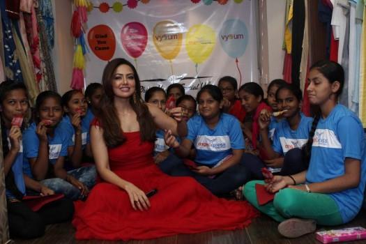 South Indian actress Sana Khan spotted at Angel Xpress foundation Inauguration.