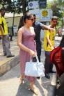 Shahid Kapoor's wife Mira Rajput spotted at The Kitchen Garden in Bandra.