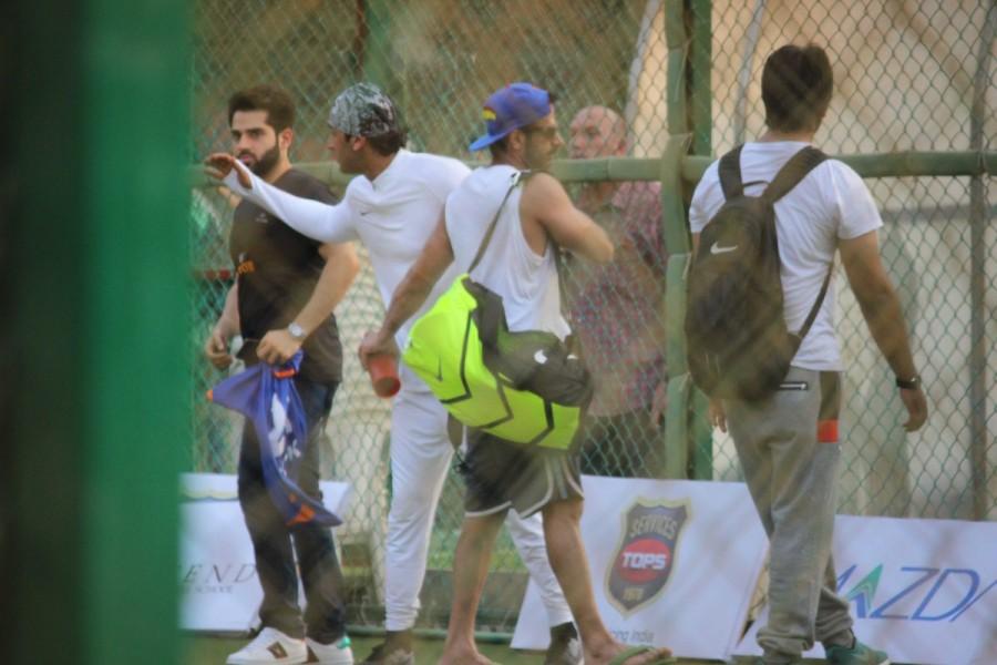 Bollywood actor Ranbir Kapoor and others spotted during football session. Ranbir Kapoor,Ranbir Kapoor football session,Ranbir Kapoor football,Ranbir Kapoor new pics,Ranbir Kapoor new images,Ranbir Kapoor new stills,Ranbir Kapoor new pictures,Ranbir Kapoor new photos