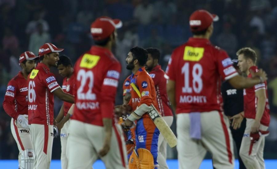 Gujarat Lions rode on some powerful batting to defeat Kings XI Punjab by six wickets in their Indian Premier League (IPL) match here on Sunday evening. Chasing a challenging target of 190 runs, Gujarat romped home with two deliveries to spare. Gujarat now have eight points from 12 matches, while Punjab remain on 10 points from 11 matches. Dwayne Smith played a starring role for Gujarat, smashing 74 runs off a mere 39 deliveries, hitting eight boundaries and four towering sixes along the way. Smith and fellow Ishan Kishan gave Gujarat's chase a rocking start, producing a opening partnership of 91 runs in just 9.2 overs before Punjab pacer Thangarasu Natarajan ended it as Kishan hit a full length delivery into the hands of David Miller at deep midwicket. Smith followed him back to the pavilion a couple of overs later when he was dismissed by Glenn Maxwell. Gujarat Lions,Kings XI Punjab,Gujarat Lions beat Kings XI Punjab,IPL 10,Indian Premier League,Indian Premier League 2017,Ishan Kishan,Suresh Raina,Dinesh Karthick