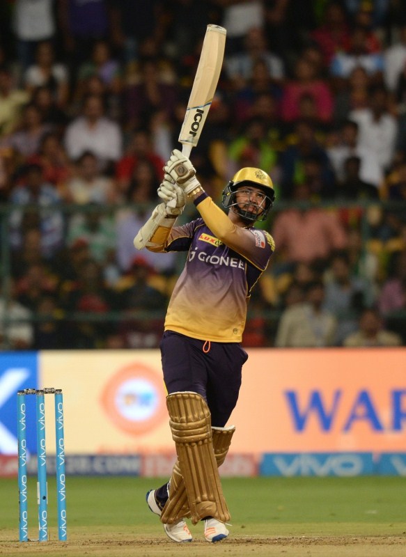 On taking the important wicket of AB de Villiers, Narine said: "That wicket was key (AB de Villiers) and pulled them back a bit so I'm happy. It was a total team effort. Bowlers stuck to their plans. Umesh (Yadav)'s was a key performance too." Sunil Narine,Sunil Narine quickest 50 in IPL,Sunil Narine quickest 50,Sunil Narine 50,Indian Premier League,Indian Premier League 2017,IPL,IPL 2017,Kolkata Knight Riders