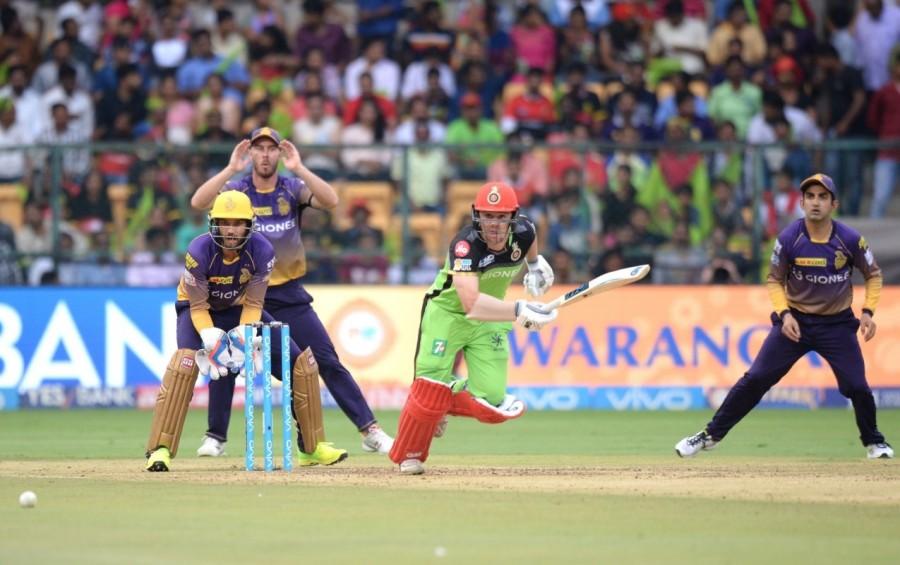 Mandeep looked to take on Chris Woakes, opening the bowling in place of injured Nathan Coulter-Nile, hitting the England pacer for a four and a six off back-to-back deliveries. Kohli's (5; 9b; 0x4, 0x6) poor form continued unabated as the India captain could not make the most of his reprieve when Piyush Chawla grassed him at mid-off to get out in the very next ball. He fell to Umesh's slower delivery with the ball striking his back foot for a plumb leg before wicket decision. Narine sent De Villiers (10; 8b 2x4 0x6) back in his first over with the out of form South African shuffling across the crease to miss the ball completely and losing his stumps as a result. Mandeep and Head took almost nine overs to engineer a 50-run stand for the fourth wicket. There was a period where RCB could not find the fence for five overs before Head pulled Ankit Rajpoot behind square leg for four. Chris Lynn and Sunil Narine,Chris Lynn,Sunil Narine,Royal Challengers Bangalore,RCB,Kolkata Knight Riders,KKR beats RCB,Indian Premier League,Indian Premier League 2017,IPL,IPL 2017