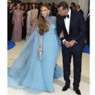 Jennifer Lopez looks like a queen donning a Valentino gown at the 2017 Met Gala.
