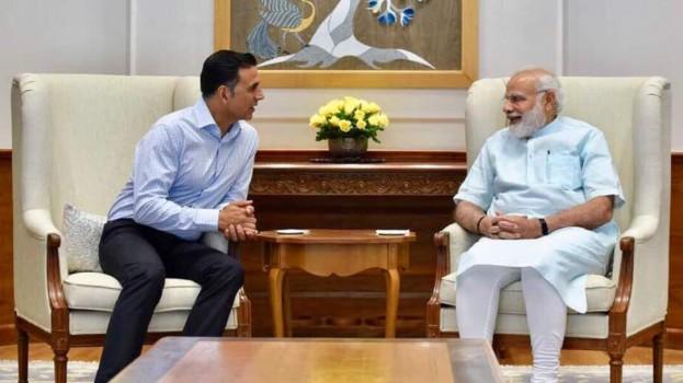 National Award winning actor Akshay Kumar on Tuesday put a smile on Prime Minister Narendra Modi's face with the title of his next film 