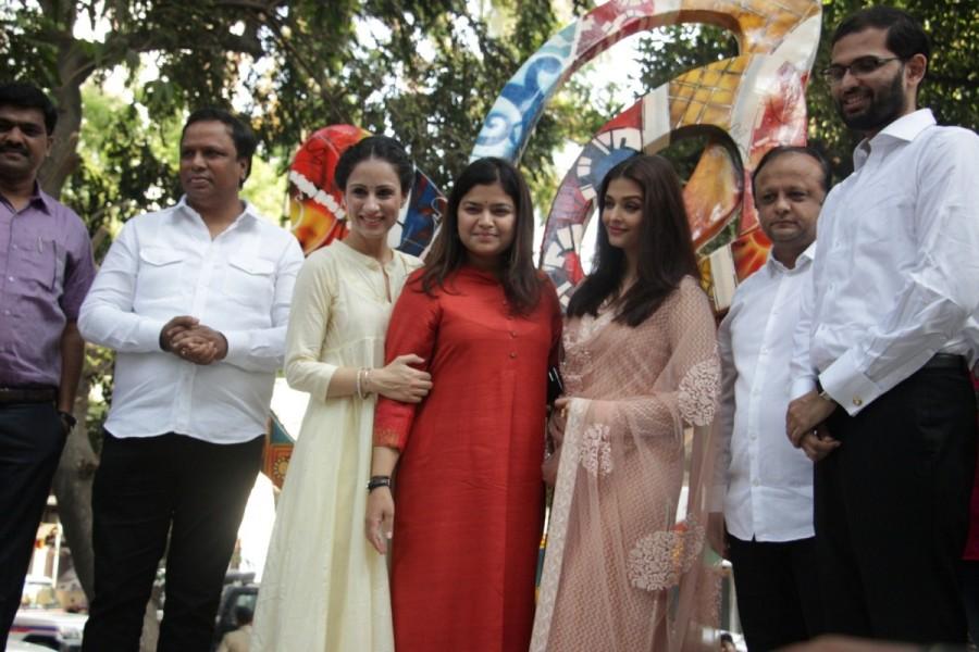 Bollywood actress Aishwarya Rai Bachchan spotted during the inauguration of Paradise Garden in Mumbai on May 8, 2017. Aishwarya Rai Bachchan,Aishwarya Rai,Aishwarya Rai Bachchan inaugurates The Paradise Garden,Aishwarya Rai inaugurates The Paradise Garden,The Paradise Garden