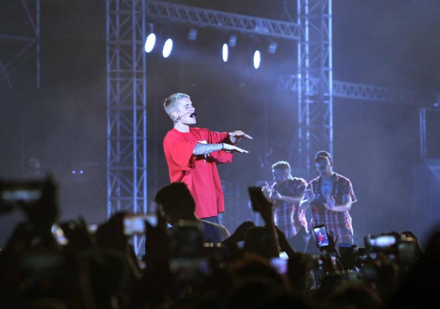 Justin Bieber performs during his concert in Mumbai on May 10, 2017. The Grammy Award winning Canadian singing sensation Justin Bieber is in Mumbai as part of his Purpose World Tour. Justin Bieber concert,Justin Bieber performs,Justin Bieber performs Purpose World Tour,Purpose World Tour,Justin Bieber performs in Mumbai,justin bieber india tour,Justin Bieber india,Justin Bieber pics,Justin Bieber images,Justin Bieber stills,Justin Bie