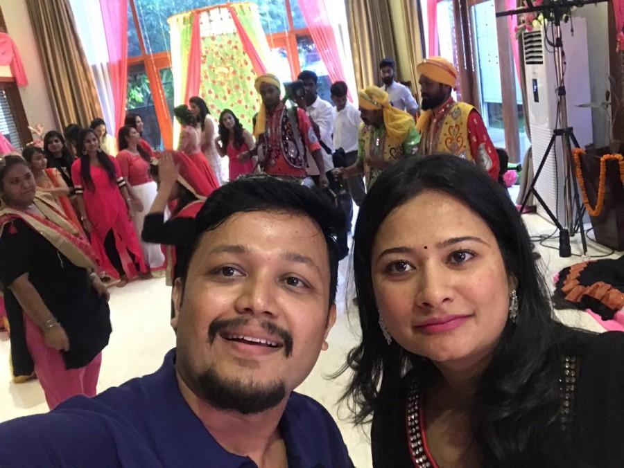 Amulya and Jagadish's sangeet and mehendi ceremonies held in Bangalore on Wednesday, May 10. Celebs like Golden Star Ganesh, Prem, Sharan, Suguna, Karunya, Sudha Rani and others graced the event. Amulya mehendi ceremony,amulya wedding,amoolya marriage,jagadish chandra,amulya jagadish wedding,kannada actress wedding,amulya,jagadish,shilpa ganesh,Ganesh,Prem,Sharan