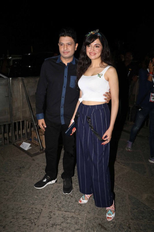 Divya Khosla Kumar during the red carpet of Justin Bieber concert, in Mumbai, India on May 10, 2017. The Grammy Award winning Canadian singing sensation Justin Bieber is in Mumbai as part of his Purpose World Tour. Alia Bhatt,Arpita Khan,Remo D'Souza,Sridevi Kapoor,Justin Bieber Mumbai concert,Justin Bieber,Justin Bieber Mumbai concert 2017