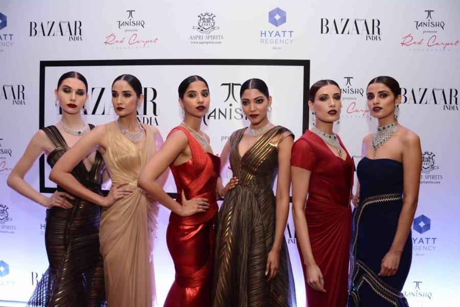 Later, models wearing gorgeous gowns by AmitAggarwal showcased select pieces from Tanishq’s red carpet collection while Mr SandeepKulhallo, VP (R&M) of Tanishq addressed the guests. Kajol,actress Kajol,Kajol launches 'The Iconic Book',The Iconic Book,Harper's Bazaar,Harper Bazaar,The Iconic Book launch