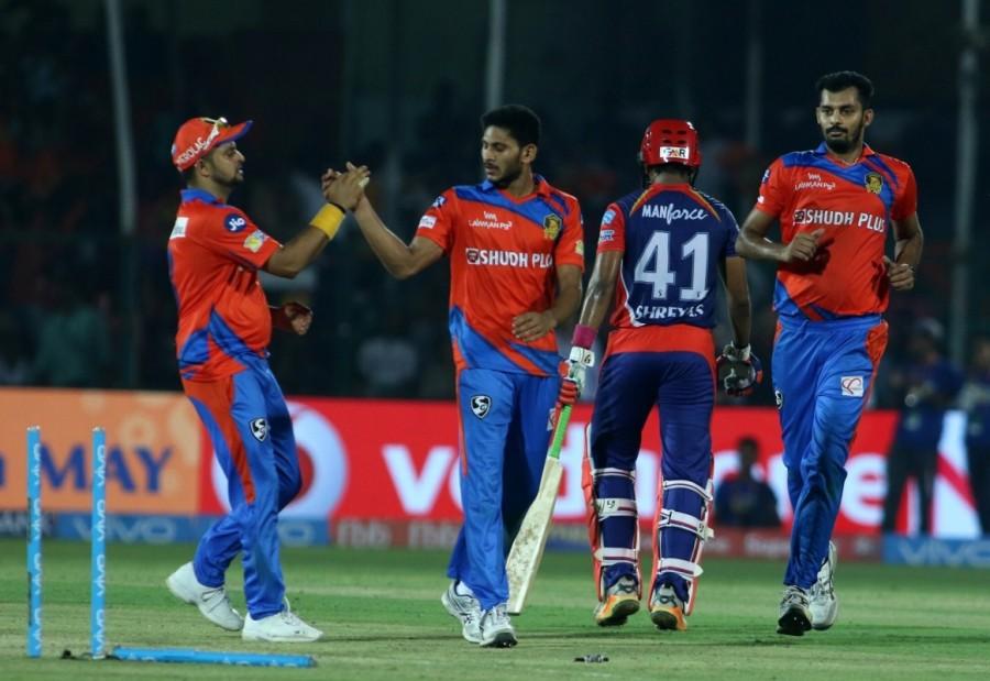Young Shreyas Iyer missed a magnificent century by four runs but that was enough for Delhi Daredevils to edge past Gujarat Lions by two wickets in an inconsequential Indian Premier League (IPL) clash at the Green Park Stadium here on Wednesday. If Rishabh Pant and Sanju Samson demolished the Gujarat Lions in their away encounter at the Ferozeshah Kotla in Delhi last Thursday, it was Iyer, who almost single-handedly tamed the Lions in their own den with a 57-ball 96, his highest IPL score. Languishing at the bottom of the IPL standings and already out of contention for the play-offs, both the sides had nothing to lose in the contest. With the win, Delhi rose to sixth while Gujarat are at the penultimate spot in the eight-team table. Chasing a mammoth 196, Delhi lost half their side for 105 runs before Iyer and Australian Pat Cummins' cameo (24 of 13 balls) guided the visitors to the win. Young Shreyas Iyer,Delhi Daredevils,Gujarat Lions,Delhi Daredevils beats Gujarat Lions,Indian Premier League,Indian Premier League 2017,IPL,IPL 2017,IPL 10