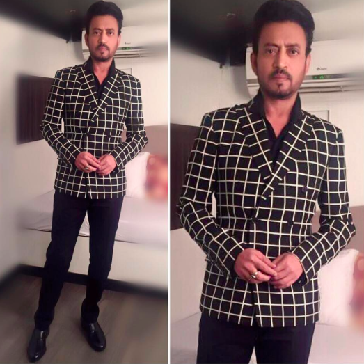 Look 3: Suit - Asish N Soni, Shoes - Trumpet. Irrfan,Irrfan Khan,Irrfan Khan goes uber stylish,Hindi Medium promotions