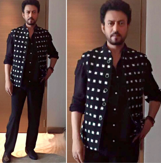 Look 4: Shirt and Trousers - H&M, Waistcoat - Berleigh, Loafers - Berleigh. Irrfan,Irrfan Khan,Irrfan Khan goes uber stylish,Hindi Medium promotions