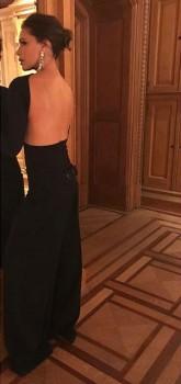 Victoria Beckham walks the carpet in a backless dress at Cancer Fundraiser.