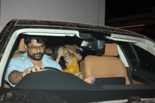 Bollywood actress Alia Bhatt spotted at Imran Khan's house on May 12, 2017.