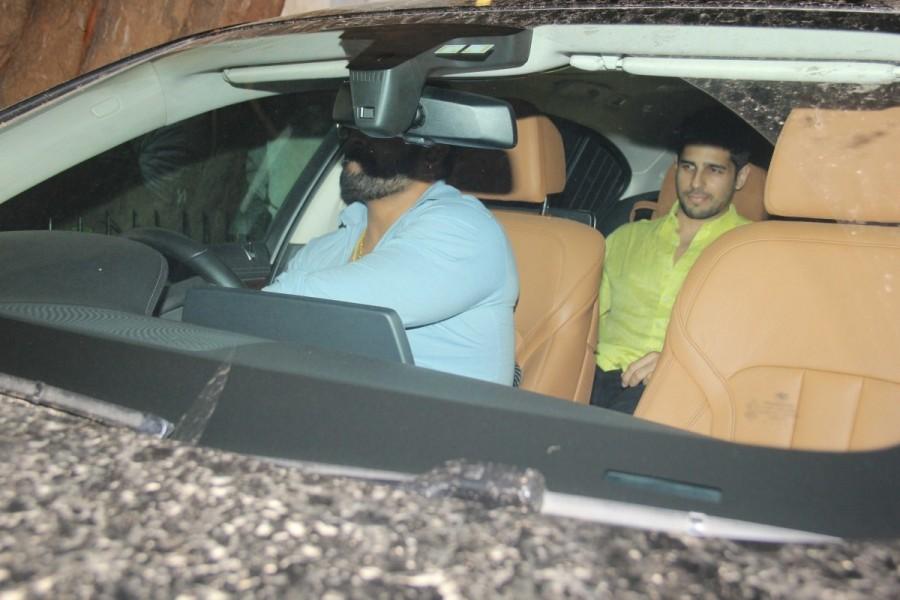 Bollywood actor Sidharth Malhotra spotted at Imran Khan's house on May 12, 2017. Alia Bhatt and Sidharth Malhotra,Alia Bhatt with Sidharth Malhotra,Alia Bhatt,Sidharth Malhotra,Imran Khan's house,Imran Khan