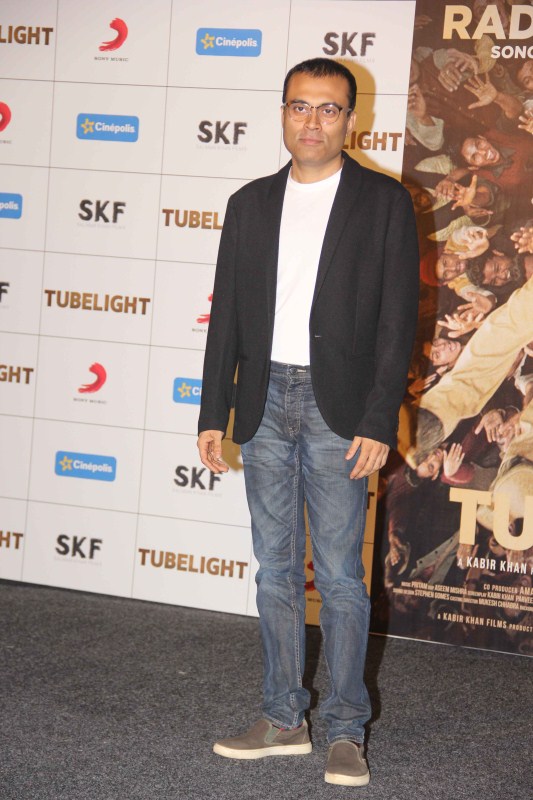Bollywood Lyricist Amitabh Bhattacharya during the launch of first song of the film Tubelight, 'The Radio Song' in Mumbai on May 12, 2017. Kabir Khan,Remo,Salman Khan,Tubelight,salman khan tubelight,Tubelight first song,Tubelight first song launch,Tubelight first song launch pics,Tubelight first song launch images,Tubelight first song launch stills,Tubelight first song launch pictures,Tubeli