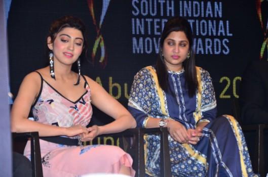 South Indian actress Pranitha Subhash spotted at SIIMA Short Film Awards 2017.