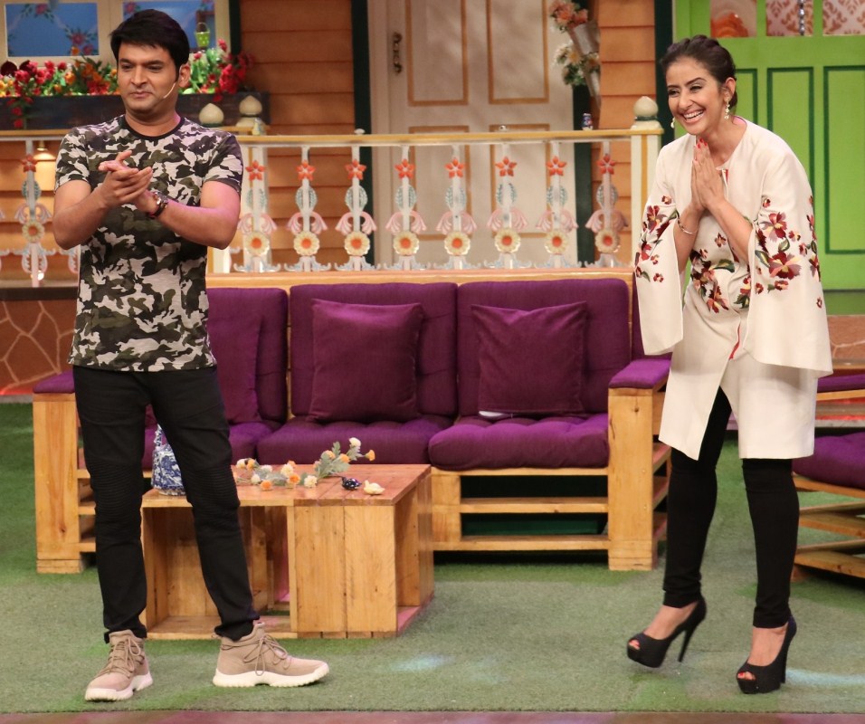 Bollywood actress Manisha Koirala promotes Dear Maya on the sets of The Kapil Sharma Show. Manisha Koirala,actress Manisha Koirala,Manisha Koirala promotes Dear Maya,Dear Maya,Dear Maya promotion,Dear Maya movie promotion,The Kapil Sharma Show,The Kapil Sharma Show on the sets,Manisha Koirala at The Kapil Sharma Show,Manisha Koirala at Kapil Sh