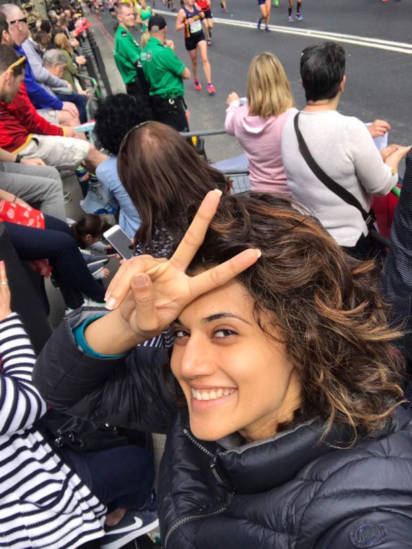 Bollywood actress Taapsee Pannu makes most of her time in London while shooting for Judwaa 2. Taapsee Pannu,actress Taapsee Pannu,Taapsee Pannu Judwaa 2,Judwaa 2,Judwaa 2 shooting,Judwaa 2 shooting in London