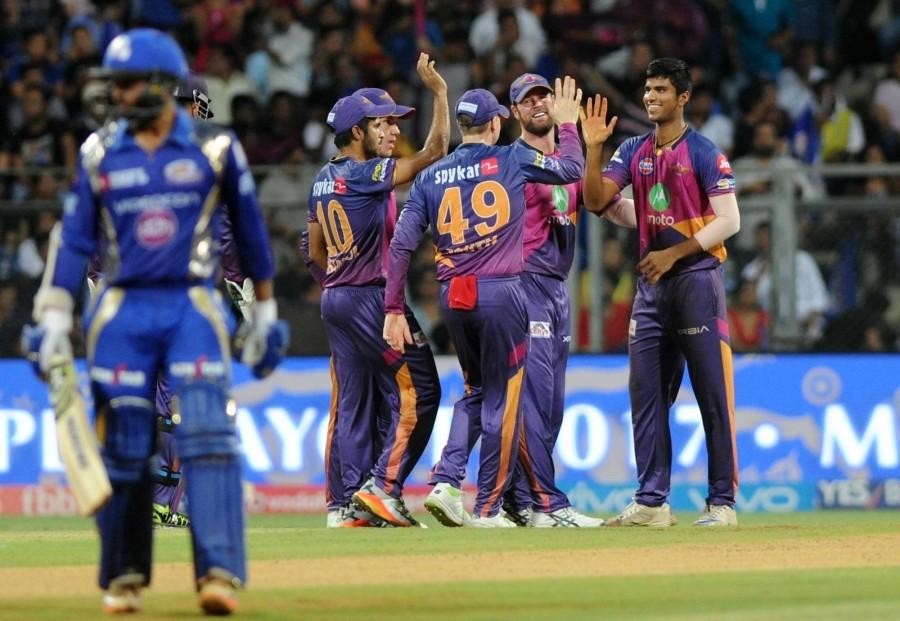 Two-time champions Mumbai are too good a side to flounder the way they did against Pune. After asking Pune to bat, Mumbai had a near-perfect start, removing in-form Rahul Tripathi (0) and captain Steve Smith (1) in the opening two overs. New Zealand pacer Mitchell McClenaghan drew first blood for the hosts, cleaning up Tripathi for his first duck of the IPL, on the last ball of the opening over before a leading edge off Sri Lankan Lasith Malinga got skipper Smith walking, with Pune at 9/2. With the visitors in desperate need of a partnership, Rahane and Manoj did the job for them, helping the odd ball to the boundary as Mumbai maintained a perfect line and length. The right-handed pair went on to add 50 runs off 44 deliveries with Manoj playing the perfect second fiddle to the local boy Rahane, who got to his half-century off 39 balls. Just when things began to fall in order for Pune, leg-spinner Karn Sharma jolted the visitors, by trapping Rahane, who by now had helped the ball to the boundary on five occasions and once over it. Rising Pune Supergiant,Mumbai Indians,Rising Pune Supergiant beat Mumbai Indians,Manoj Tiwary,Ajinkya Rahane,Washington Sundar,Dhoni,IPL 2017,IPL 2017 final,IPL Final
