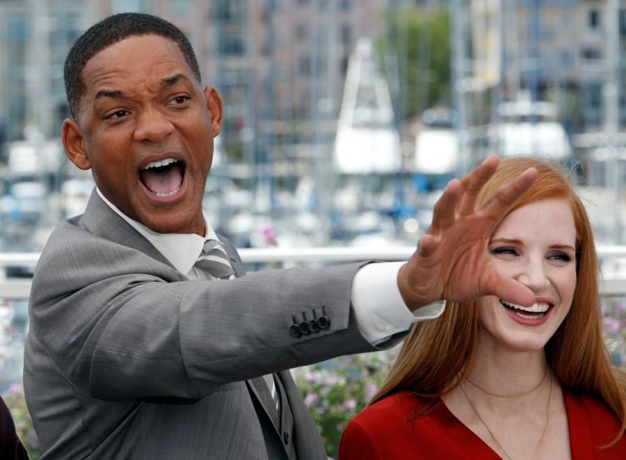 Jury members Will Smith and Jessica Chastain pose. Best of Cannes Film Festival 2017,Best of Cannes Film Festival,French Riviera,Film Festival,Cannes Film Festival
