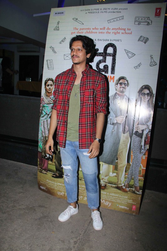 Music composer Vijay Verma spotted at Hindi Medium special screening in Mumbai on May 17, 2017. Sooraj Pancholi,Irrfan Khan's son Ayaan Khan,music composer Vijay Verma,child actor Dishita Sehgal,Kirti Kulhari,Tillotama Shome,Deepak Dobriyal,Hindi Medium special screening,Hindi Medium special screening pics,Hindi Medium special screening images