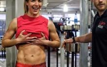 Emmerdale's Gemma Atkinson flaunts her rock hard abs.