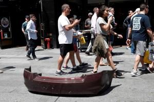 Car rams Times Square pedestrians,car crashed,New York City,Times Square