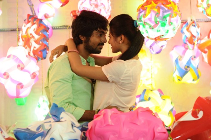 GV Prakash and Anandi GV Prakash,Trisha Illana Nayanthara,Trisha Illana Nayanthara movie stills,Trisha Illana Nayanthara movie pics,Trisha Illana Nayanthara movie images,Anandi