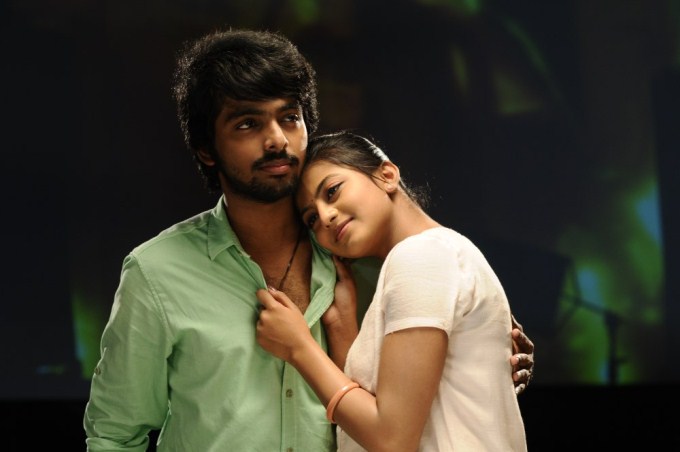 GV Prakash and Anandi GV Prakash,Trisha Illana Nayanthara,Trisha Illana Nayanthara movie stills,Trisha Illana Nayanthara movie pics,Trisha Illana Nayanthara movie images,Anandi