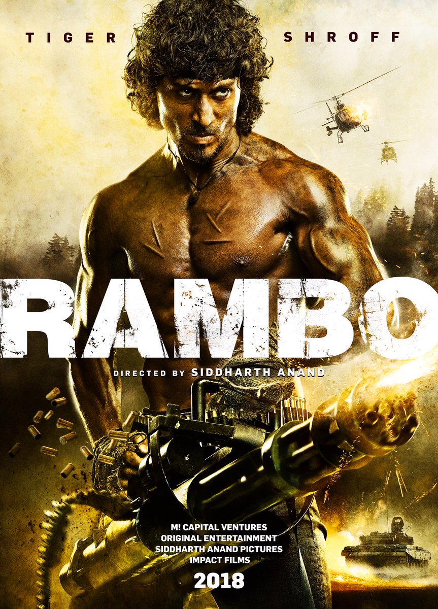 Bollywood actor Tiger Shroff has been finalised for Indian remake of Hollywood actioner "Rambo", which starred action icon Sylvester Stallone. The actor is excited to get on board, but says he can never replace Stallone. The remake will be directed by Siddharth Anand and co-produced by M! Capital Ventures, Original Entertainment, Impact Films and Siddharth Anand Pictures, reports hollywoodreporter.com. The buzz around the remake is huge in India. Actors like Hrithik Roshan and Sidharth Malhotra were in consideration for the role, but nothing was materialised. Tiger said: "Being a martial artist and a huge action movie buff since childhood, this all seems very surreal, and I'm very grateful for this opportunity. By no means do I believe I can replace the legendary Sylvester Stallone; however, I do feel that somehow this is something I've been preparing for since childhood." "Rambo" franchise first came to life in 1982 with "First Blood", which minted over $125 million worldwide. It was followed by a number of successful remakes, including the most recent "Rambo" in 2008, which earned $113 million globally, the report notes. Tiger Shroff,Tiger Shroff as Rambo,Rambo,Sylvester Stallone,Rambo first look poster,Rambo first look,Rambo poster,Rambo movie poster,bollywood movie Rambo,Rambo movie pics,Rambo movie images,Rambo movie stills,Rambo movie pictures,Rambo movie photos