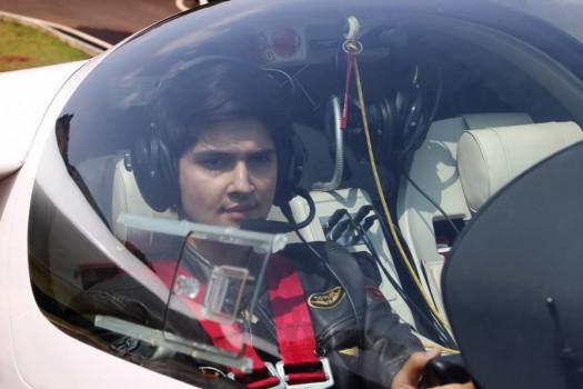 Actor Rohan Mehra, who was last seen in the latest season of Bigg Boss, seems to be enjoying his time off.  The actor was seen flying a power glider imported from Germany.