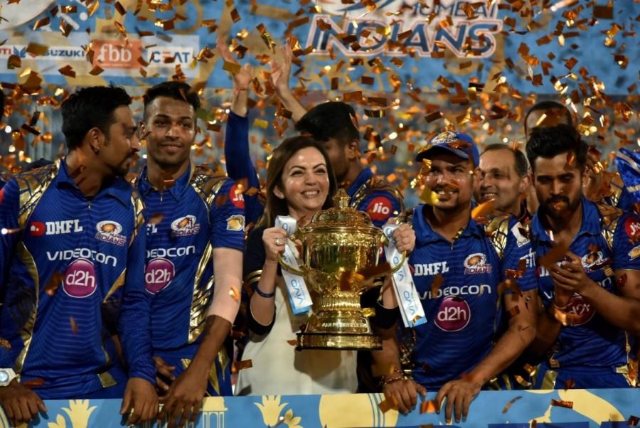 Mumbai Indians defeated Rising Pune Supergiant (RPS) in a low-scoring final to win the Indian Premier League (IPL) title here on Sunday. In a match that went right down to the last ball, Mumbai registered a one-run victory in front of packed stands at the Rajiv Gandhi International stadium. Chasing a target of 130 runs, Pune could only manage to post 128/6 in their 20 overs. Australian fast bowler Mitchel Johnson was the most successful for Mumbai with figures of 3/26, while young pacer Jasprit Bumrah also played a crucial role, returning figures of 26/2 in four excellent overs Mumbai Indians defeated Rising Pune Supergiant,Mumbai Indians beat Rising Pune Supergiant,Mumbai Indians,Rising Pune Supergiant,Indian Premier League,Indian Premier League 2017,Indian Premier League final,IPL,IPL 2017,IPL 2017 final