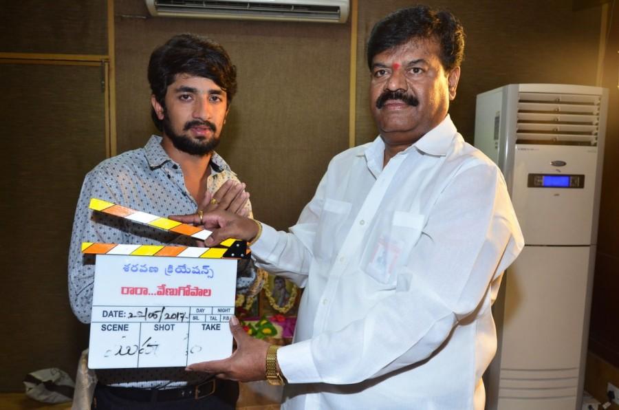 Ra Ra Venugopala movie launched event held at Hyderabad. Celebs like Vijay, Krishna, Swetha, Joshua Batla, Vasu, Pratani Ramakrishna Goud, Sai Venkat, Tummalapalli Rama Satyanarayana and others graced the event. Ra Ra Venugopala,Ra Ra Venugopala movie launch,Ra Ra Venugopala movie launch pics,Ra Ra Venugopala movie launch images,Ra Ra Venugopala movie launch stills,Ra Ra Venugopala movie launch pictures,Ra Ra Venugopala movie launch photos,Vijay,Krishna,Swetha,Jo