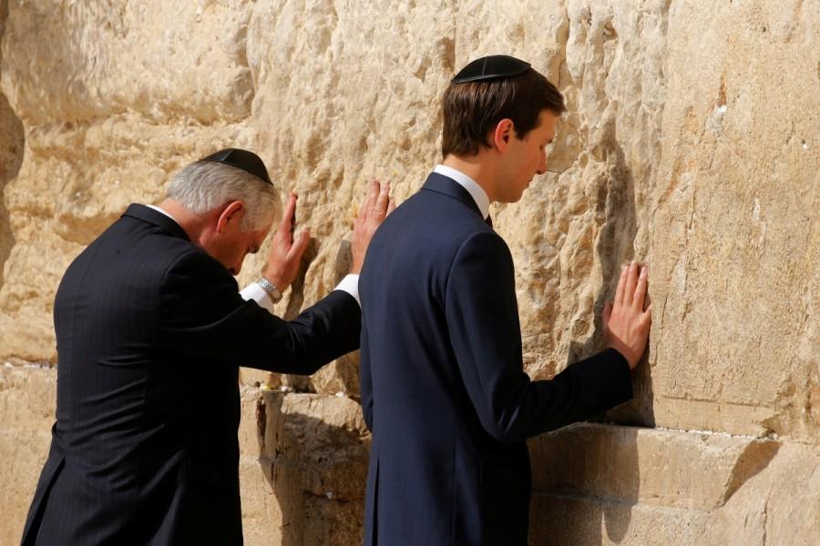 (L-R) Secretary of State Rex Tillerson and White House senior advisor Jared Kushner at the Western Wall. Donald Trump,Trump,Trump makes historic visit to Western Wall,Trump visits Western Wall,Western Wall,Jerusalem,Jerusalem's Western Wall,Ivanka Trump,Melania Trump