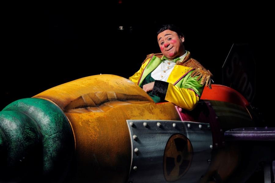 Head clown Davis Vassallo poses for a portrait before taking part in the last weekend of the Ringling Bros. and Barnum & Bailey circus at Nassau Coliseum in Uniondale, New York. Curtain closes on Ringling Brothers circus,Ringling Brothers circus,Ringling Bros and Barnum & Bailey Circus