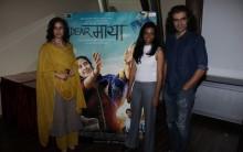 Bollywood actress Manisha Koirala, filmmakers Sunaina Bhatnagar and Imtiaz Ali during the media interaction of film Dear Maya in Mumbai on May 22, 2017.