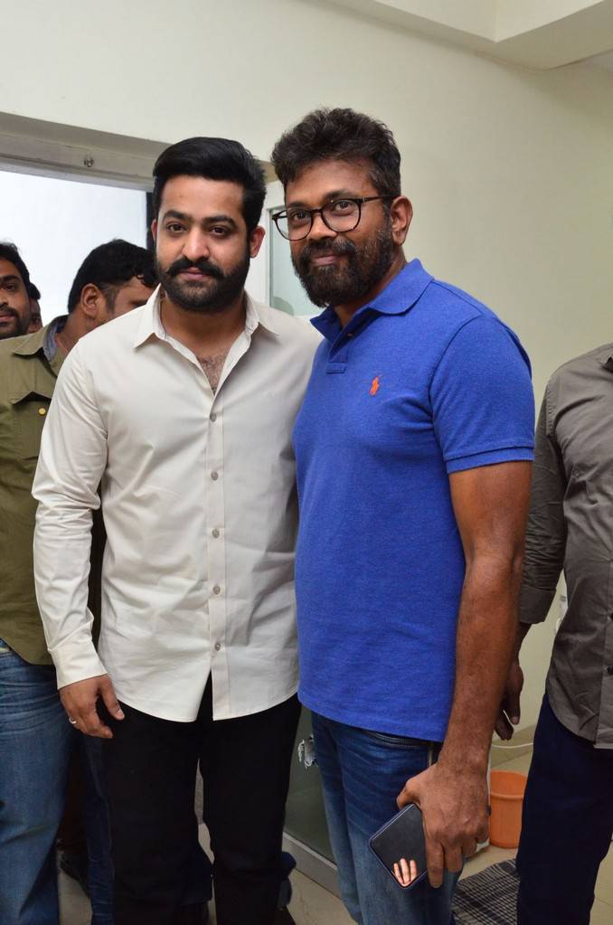 Telugu movie Darshakudu teaser launch event held at Hyderabad. Celebs like Jr NTR, Sukumar, Eesha Rebba, Ashok Bandreddi, BVSN Prasad, Pujita Ponnada, Sai Kartheek, Jakka Hari Prasad, Navin Nooli, Praveen Anumolu, BNCSP Vijaya Kumar, Ramesh Kola, Thomas Reddy Aduri, Ravi Chandra Satti and others graced the event. Jr NTR,Sukumar,Eesha Rebba,Ashok Bandreddi,BVSN Prasad,Pujita Ponnada,Sai Kartheek,Darshakudu teaser launch,Darshakudu teaser,Darshakudu,Darshakudu teaser launch pics,Darshakudu teaser launch images,Darshakudu teaser launch stills,Darshakudu teaser launch