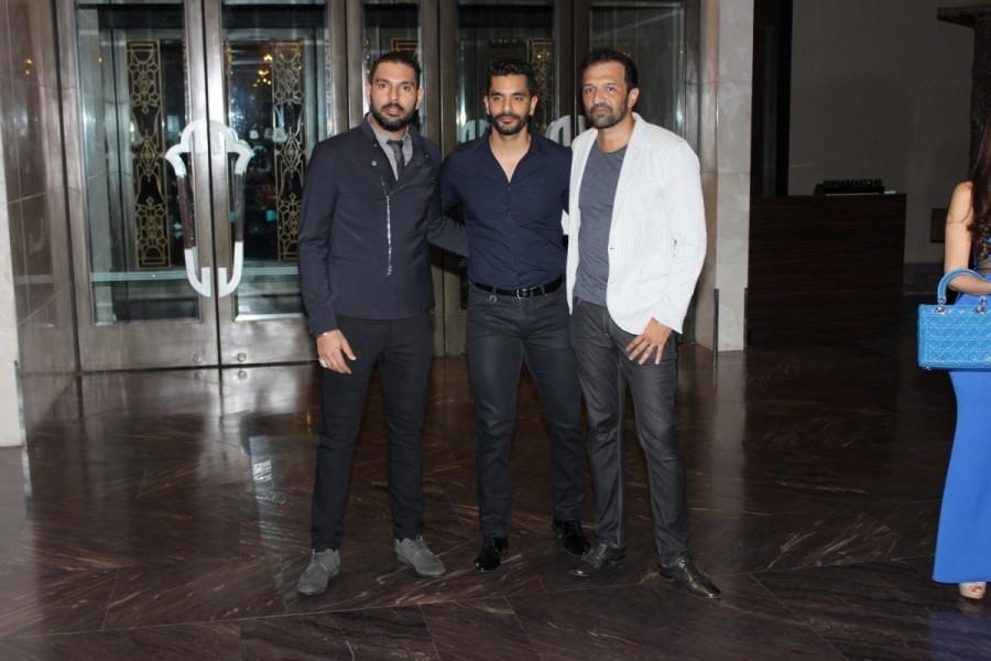 Indian Cricketer Yuvraj Singh arrives to attend the engagement ceremony of Zaheer Khan and Sagarika Ghatge, in Mumbai, on May 23, 2017. Virat Kohli,Anushka Sharma,Yuvraj Singh,Rohit Sharma,Sachin Tendulkar,Zaheer Khan and Sagarika Ghatge,Zaheer Khan,Sagarika Ghatge,Zaheer Khan and Sagarika Ghatge engagement,Zaheer Khan engagement,Sagarika Ghatge engagement,Zaheer Khan and Sagarika Ghatge
