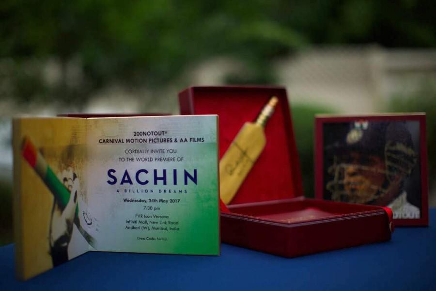 Sachin has paved his way, with his umpteen effort and accomplishments to become a legendary cricket star who is revered across a country, where cricket is not a game but rather considered as a religion and  it was only time that a film got made on Sachin Tendulkar, the very man who, single-handedly brought laurels and glories galore to India. The resultant of all this was in the form of a film named Sachin: A Billion Dreams, which has been based on the life of Sachin Tendulkar. Sachin: A Billion Dreams,Sachin: A Billion Dreams premiere show,Sachin: A Billion Dreams premiere invites,Sachin,Sachin Tendulkar