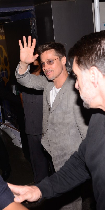 Hollywood actor Brad Pitt spotted at PVR cinema for promote his film War Machine in Mumbai on May 24, 2017. Brad Pitt,actor Brad Pitt,War Machine,War Machine promotion,War Machine movie promotion,Brad Pitt in Mumbai,Brad Pitt pics,Brad Pitt images,Brad Pitt stills,Brad Pitt pictures,Brad Pitt photos