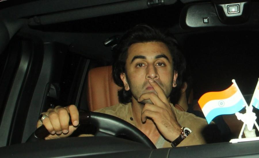 Bollywood actor Ranbir Kapoor spotted during filmmaker Karan Johar's 45th birthday celebration party in Mumbai on May 25, 2017. Akshay Kumar,Aamir Khan,Ranbir Kapoor,Hrithik Roshan,Sanjay Dutt,Karan Johar birthday bash,Karan Johar birthday bash pics,Karan Johar birthday bash images,Karan Johar birthday bash stills,Karan Johar birthday bash pictures,Karan Johar birthday bash photos
