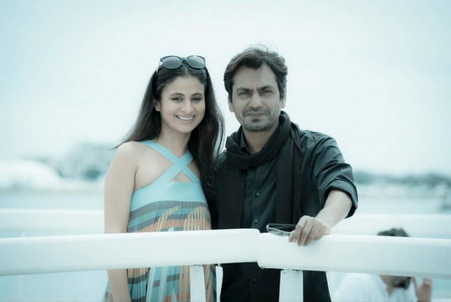 Nawazuddin and Rasika celebrate Manto night at Cannes. Nawazuddin Siddhiqui,Rasika Dugal,Nandita Das,Manto night at Cannes,Manto night,Manto night promotion,Manto night movie promotion